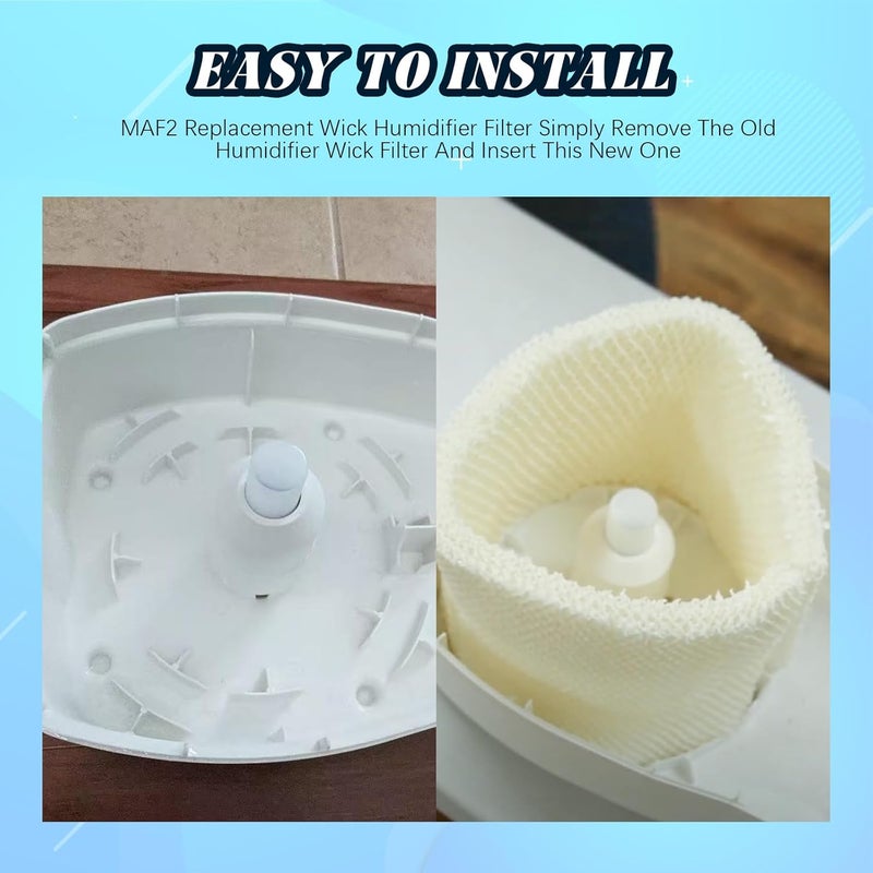 PWEOW MAF2 Humidifier Filter Replacement for AIRCARE Essick Air Moist Air MA0800 MA0600 MA08000 MA0601 for Kenmore 15408 15508 154080 17006 29706 29988 Series Humidifier Super Wick Filter (2-Pack) - Image 5